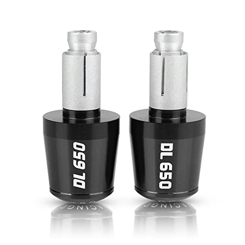 Für Suzuki DL650 V-STROM DL 650 2004-2010 2005 2006 2007 2008 2009 Motorrad CNC Aluminium Griffe Lenker Griff Enden Stecker Abdeckkappe Ausgewogene Stecker Griffteile(Schwarz) von XZGFZHY