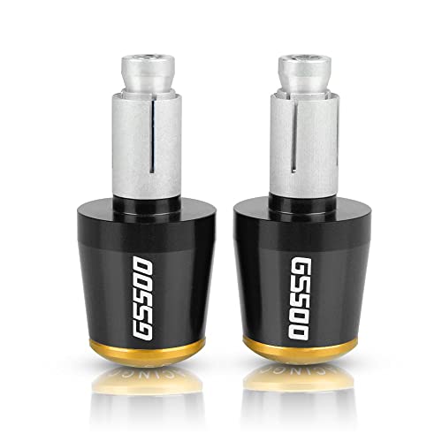 Für Suzuki GS 500 GS500 1989-2008 1996 1997 1998 1999 2000 2001 2002 2003 Motorrad CNC Aluminium Griffe Lenker Griff Enden Stecker Abdeckkappe Ausgewogene Stecker Griffteile(Gold) von XZGFZHY