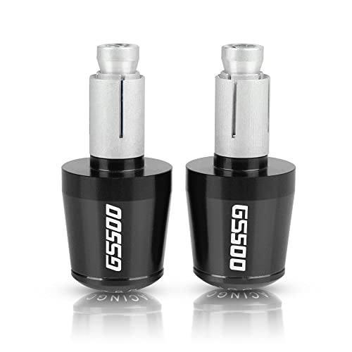 Für Suzuki GS 500 GS500 1989-2008 1996 1997 1998 1999 2000 2001 2002 2003 Motorrad CNC Aluminium Griffe Lenker Griff Enden Stecker Abdeckkappe Ausgewogene Stecker Griffteile(Schwarz) von XZGFZHY