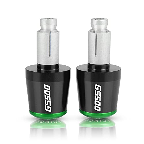 Für Suzuki GS500 GS 500 1989-2008 1990 1991 1992 Motorrad CNC Aluminium Griffe Lenker Griff Enden Stecker Abdeckkappe Ausgewogene Stecker Griffteile(Grün) von XZGFZHY