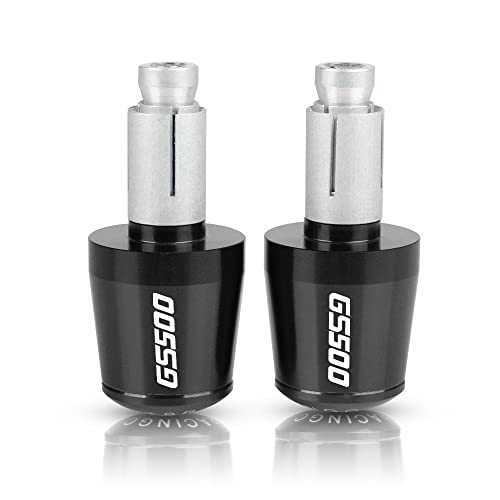 Für Suzuki GS500 GS 500 1989-2008 1990 1991 1992 Motorrad CNC Aluminium Griffe Lenker Griff Enden Stecker Abdeckkappe Ausgewogene Stecker Griffteile(Schwarz) von XZGFZHY