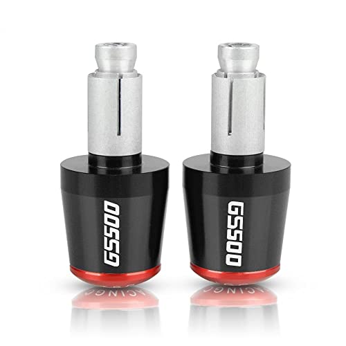 Für Suzuki GS500 GS500E GS500F GS 500 EF 1994-2009 2008 2007 2006 Motorrad CNC Aluminium Griffe Lenker Griff Enden Stecker Abdeckkappe Ausgewogene Stecker Griffteile(Rot) von XZGFZHY