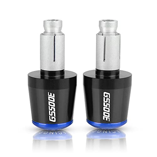 Für Suzuki GS500E GS 500 E 500E 1994 1995 1996 1997 Motorrad CNC Aluminium Griffe Lenker Griff Enden Stecker Abdeckkappe Ausgewogene Stecker Griffteile(Blau) von XZGFZHY