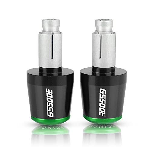 Für Suzuki GS500E GS 500 E 500E 1994 1995 1996 1997 Motorrad CNC Aluminium Griffe Lenker Griff Enden Stecker Abdeckkappe Ausgewogene Stecker Griffteile(Grün) von XZGFZHY