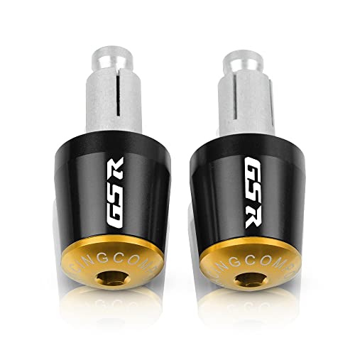 Für Suzuki GSR600 GSR750 GSR400 GSR250/S/F GSR 600 750 400 250Motorradgriffe Lenkergriffenden Stecker Abdeckkappe Ausgewogene CNC Aluminium Griffteile(Gold) von XZGFZHY