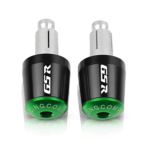 Für Suzuki GSR600 GSR750 GSR400 GSR250/S/F GSR 600 750 400 250Motorradgriffe Lenkergriffenden Stecker Abdeckkappe Ausgewogene CNC Aluminium Griffteile(Grün) von XZGFZHY
