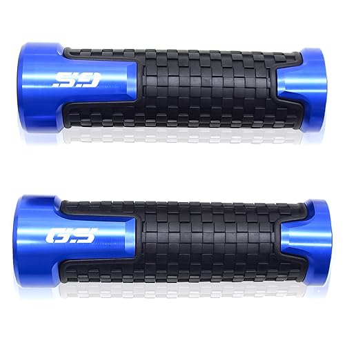 Für Suzuki GSX650F GSX 650 F 2008-2015 2016 2017 Motorrad CNC Anti-Rutsch-Griffe Lenkergriffe Gummigriffe 7/8 '' 22MM Griffteile(Blau) von XZGFZHY