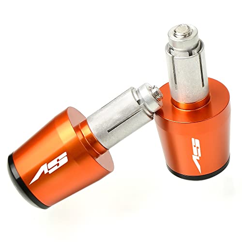 Für Suzuki SV650 SV 650 S SV1000 SV 1000 Motorrad CNC Aluminium Griffe Lenker Griff Enden Stecker Abdeckkappe Ausgewogene Stecker Griffteile(Orange) von XZGFZHY