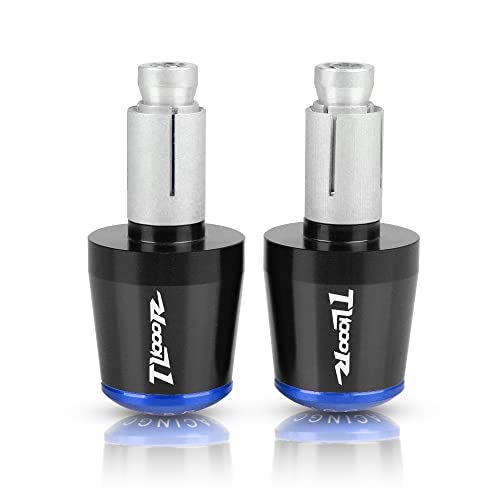 Für Suzuki TL1000S / TL1000R All Year TL1000 Motorradgriffe Lenkergriffenden Stecker Abdeckkappe Ausgewogene CNC Aluminium Griffteile(Blau) von XZGFZHY