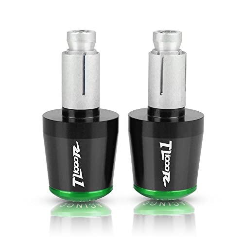 Für Suzuki TL1000S / TL1000R All Year TL1000 Motorradgriffe Lenkergriffenden Stecker Abdeckkappe Ausgewogene CNC Aluminium Griffteile(Grün) von XZGFZHY