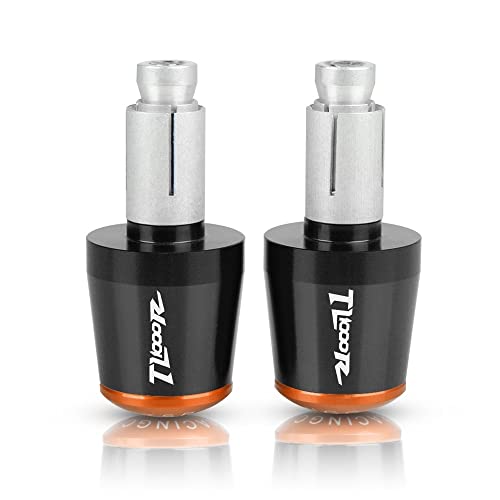 Für Suzuki TL1000S / TL1000R All Year TL1000 Motorradgriffe Lenkergriffenden Stecker Abdeckkappe Ausgewogene CNC Aluminium Griffteile(Orange) von XZGFZHY