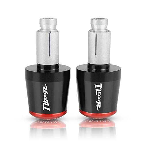 Für Suzuki TL1000S / TL1000R All Year TL1000 Motorradgriffe Lenkergriffenden Stecker Abdeckkappe Ausgewogene CNC Aluminium Griffteile(Rot) von XZGFZHY