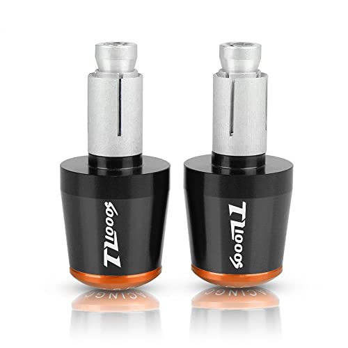 Für Suzuki TL1000S TL 1000S 1997-2001 1998 1999 2000 TL 1000 SR Motorrad CNC Aluminium Griffe Lenker Griffenden Stecker Abdeckkappe Ausgewogene Stecker Griffteile(Orange) von XZGFZHY