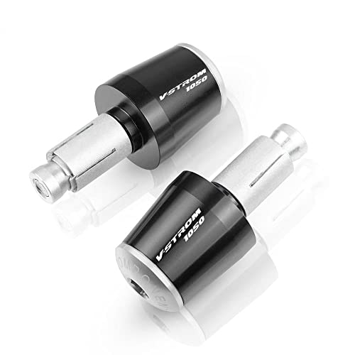 Für Suzuki Vstrom V-Strom DL 1050 XT 1050XT DL1050 DL1050XT 2020 2021 Motorrad CNC Aluminium Griffe Lenker Griffenden Stecker Abdeckkappe Ausgewogene Stecker Griffteile(Silber) von XZGFZHY