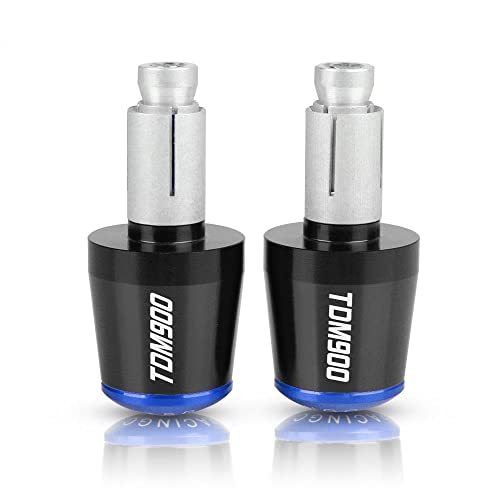 Für TDM900 2012-2014 2013 TDM850 1991-2002 TDM 850 900 Motorrad CNC Aluminium Griffe Lenker Griff Enden Stecker Abdeckkappe Ausgewogene Stecker Griffteile(Blau) von XZGFZHY