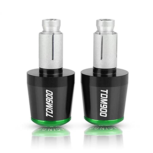 Für TDM900 2012-2014 2013 TDM850 1991-2002 TDM 850 900 Motorrad CNC Aluminium Griffe Lenker Griff Enden Stecker Abdeckkappe Ausgewogene Stecker Griffteile(Grün) von XZGFZHY