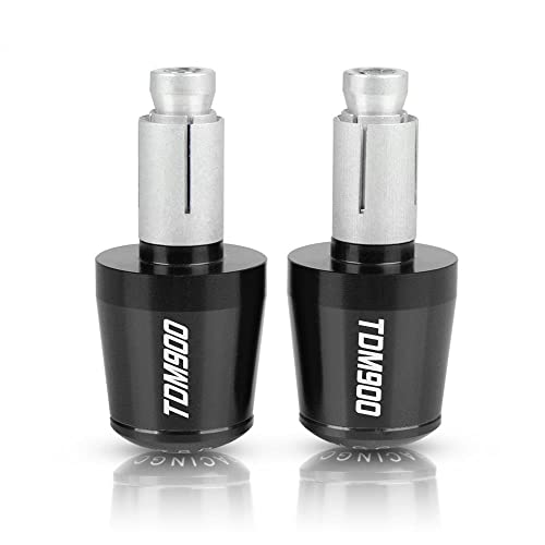 Für TDM900 2012-2014 2013 TDM850 1991-2002 TDM 850 900 Motorrad CNC Aluminium Griffe Lenker Griff Enden Stecker Abdeckkappe Ausgewogene Stecker Griffteile(Schwarz) von XZGFZHY