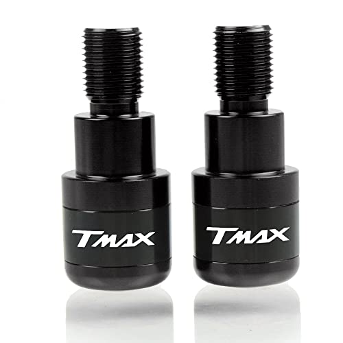 Für TMAX 500 530 T-MAX500 T-MAX530 2015-2016 Motorradgriffe Lenkergriffenden Stecker Abdeckkappe Ausgewogene Stecker CNC Aluminium Griffteile(Schwarz) von XZGFZHY