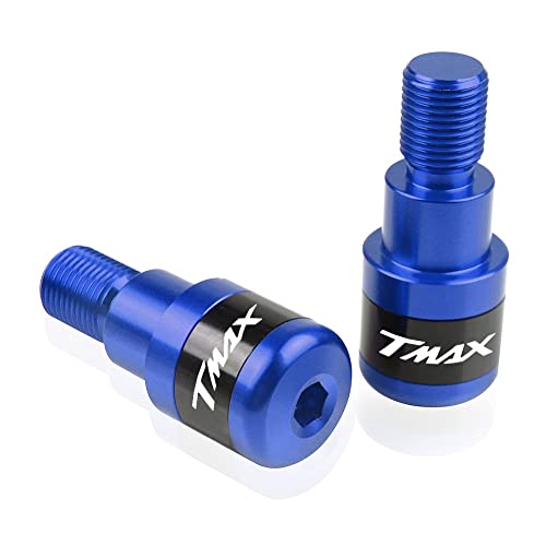 Für TMAX 530 500 T-MAX 530 2008 2009 2010 2011-2019 Motorrad CNC Aluminium Griffe Lenker Griff Enden Stecker Abdeckkappe Ausgewogene Stecker Griffteile(Blau) von XZGFZHY