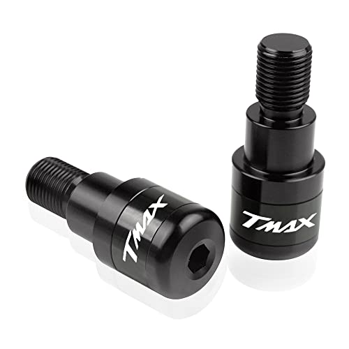 Für TMAX 530 500 T-MAX 530 2008 2009 2010 2011-2019 Motorrad CNC Aluminium Griffe Lenker Griff Enden Stecker Abdeckkappe Ausgewogene Stecker Griffteile(Schwarz) von XZGFZHY