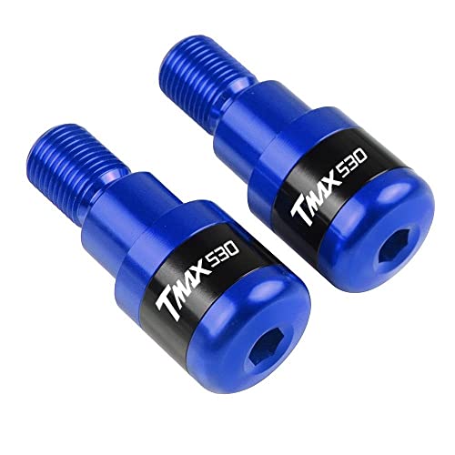 Für TMAX 530 T-MAX 530 TMAX530 2006-2016 2007 2008 2009 2010 Motorradgriffe Lenkergriffenden Stecker Abdeckkappe Ausgewogene Stecker CNC Aluminium Griffteile(Blau) von XZGFZHY