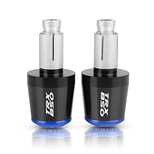 Für TRX850 TRX 850 1996-1999 1997 1998 Motorrad CNC Aluminium Griffe Lenker Griff Enden Stecker Abdeckkappe Ausgewogene Stecker Griffteile(Blau) von XZGFZHY