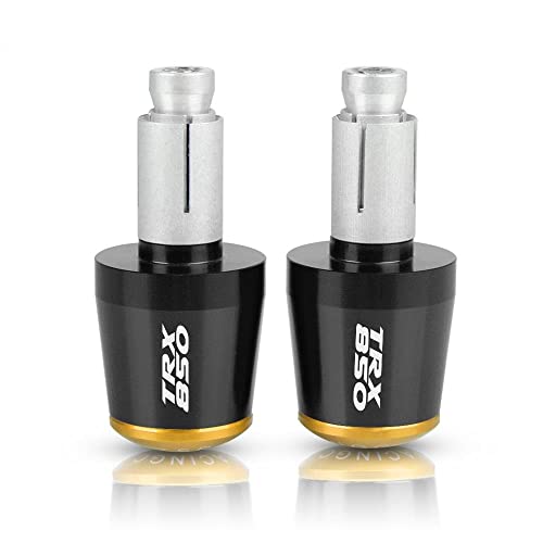 Für TRX850 TRX 850 1996-1999 1997 1998 Motorrad CNC Aluminium Griffe Lenker Griff Enden Stecker Abdeckkappe Ausgewogene Stecker Griffteile(Gold) von XZGFZHY