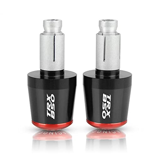 Für TRX850 TRX 850 1996-1999 1997 1998 Motorrad CNC Aluminium Griffe Lenker Griff Enden Stecker Abdeckkappe Ausgewogene Stecker Griffteile(Rot) von XZGFZHY