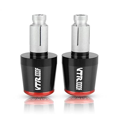 Für VTR1000F FIRESTORM VTR1000 VTR 1000 F 1998-2005 Motorrad CNC Aluminium Griffe Lenker Griff Enden Stecker Abdeckkappe Ausgewogene Stecker Griffteile(Rot) von XZGFZHY