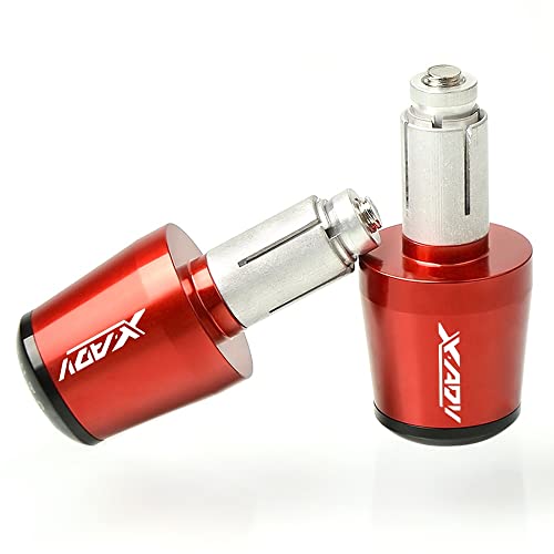 Für X-ADV XADV 2017 2018 Motorrad CNC Aluminium Griffe Lenker Griff Enden Stecker Abdeckkappe Ausgewogene Stecker Griffteile(Rot) von XZGFZHY
