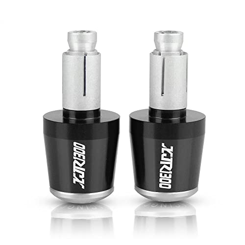 Für XJR 1300 XJR1300 1995-2003 1996 1997 1998 1999 2000 2001 Motorrad CNC Aluminium Griffe Lenker Griff Enden Stecker Abdeckkappe Ausgewogene Stecker Griffteile(Silber) von XZGFZHY