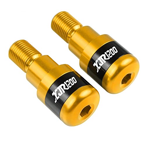 Für XJR1200 XJR 1200 1995-1998 1997 1996 1999 Motorradgriffe Lenkergriffenden Stecker Abdeckkappe Ausgewogene Stecker CNC Aluminium Griffteile(Gold) von XZGFZHY