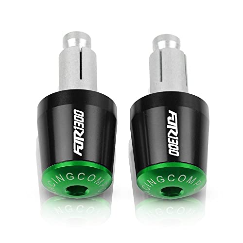 Für XJR1300 XJR 1300 FJR 1300 FJR1300 2004-2015 Motorradgriffe Lenkergriffenden Stecker Abdeckkappe Ausgewogene Stecker CNC Aluminium Griffteile(Grün) von XZGFZHY
