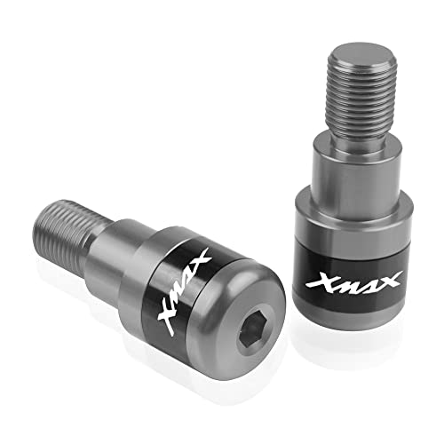 Für XMAX Motorrad CNC Aluminium Griffe Lenker Griffenden Stecker Abdeckkappe Ausgewogene Stecker Griffteile(G) von XZGFZHY