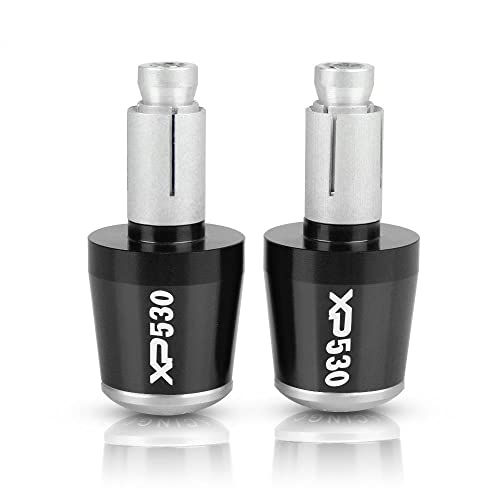 Für XP530 XP 530 XP 500 2012-2016 2013 2014 2015 Motorrad CNC Aluminium Griffe Lenker Griff Enden Stecker Abdeckkappe Ausgewogene Stecker Griffteile(Silber) von XZGFZHY