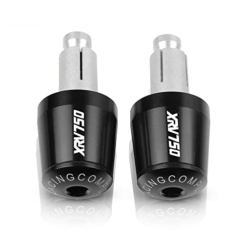 Für XRV750 XRV 750 LY Africa Twin 1990-2003 Motorradgriffe Lenkergriffenden Stecker Abdeckkappe Ausgewogene Stecker CNC Aluminium Griffteile(Schwarz) von XZGFZHY