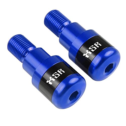Für XSR900 XSR700 XSR 900 XSR 700 2016 Motorradgriffe Lenkergriffenden Stecker Abdeckkappe Ausgewogene Stecker CNC Aluminium Griffteile(Blau) von XZGFZHY