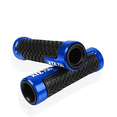 Für XTZ750 XTZ 750 SUPER TENERE 1989-1994 1995 1996 1997 Motorrad Lenker Handgriffe Anti Skid Lenkerkappe Endstopfen CNC Aluminium Zubehör Griffteile(Blau) von XZGFZHY