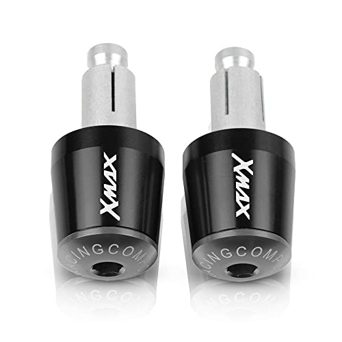 Für Xmax 125 250 300 400 X MAX XMAX 2017 Motorradgriffe Lenkergriffenden Stecker Abdeckkappe Ausgewogene Stecker CNC Aluminium Griffteile(G) von XZGFZHY