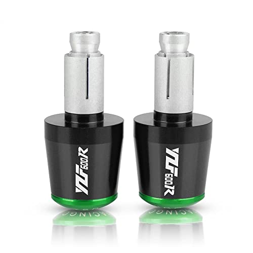 Für YZF 600R YZF600R 1995-2008 2007 2006 2005 2004 2003 2002 Motorrad CNC Aluminium Griffe Lenker Griff Enden Stecker Abdeckkappe Ausgewogene Stecker Griffteile(Grün) von XZGFZHY