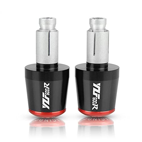 Für YZF 600R YZF600R 1995-2008 2007 2006 2005 2004 2003 2002 Motorrad CNC Aluminium Griffe Lenker Griff Enden Stecker Abdeckkappe Ausgewogene Stecker Griffteile(Rot) von XZGFZHY