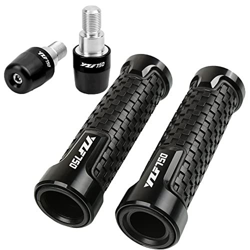 Für YZF 750 R SP YZF750R 1993-1998 1997 Motorrad Lenker Handgriffe Anti Skid Lenkerkappe Enden Stecker CNC Aluminium Zubehör Griffteile(Schwarz) von XZGFZHY