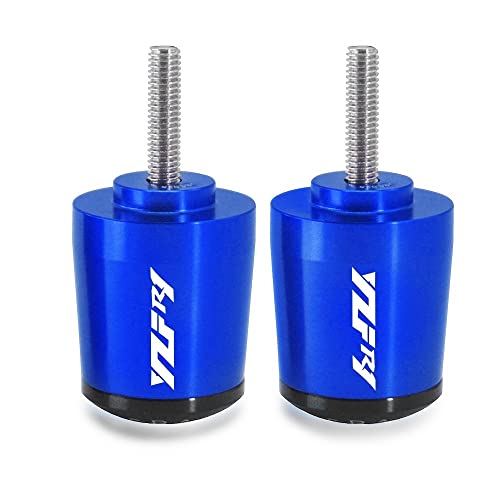 Für YZF R1 YZFR1 YZF-R1 YZF-R1M 2015 2016 2017 2018-2021 Motorradgriffe Lenkergriffenden Stecker Abdeckkappe Ausgewogene Stecker CNC Aluminium Griffteile(Blau) von XZGFZHY