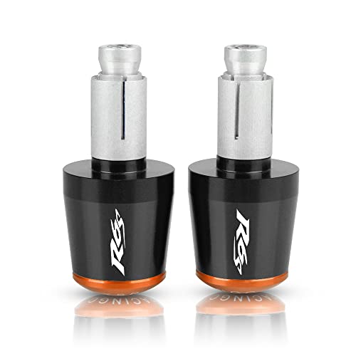 Für YZF-R6 YZFR6 YZF R6 R6S YZF600 1999 2000 2001-2005 2002 2003 2004 Motorrad CNC Aluminium Griffe Lenker Griff Enden Stecker Abdeckkappe Ausgewogene Stecker Griffteile(Orange) von XZGFZHY