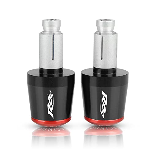 Für YZF-R6 YZFR6 YZF R6 R6S YZF600 1999 2000 2001-2005 2002 2003 2004 Motorrad CNC Aluminium Griffe Lenker Griff Enden Stecker Abdeckkappe Ausgewogene Stecker Griffteile(Rot) von XZGFZHY