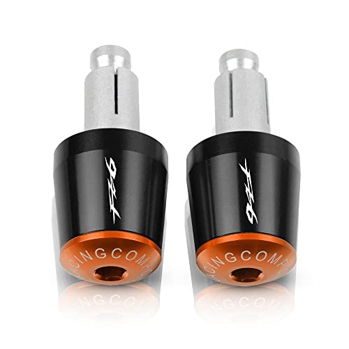 Für Yama&ha FZ6 Fa&zer FAZER600 FZ6S FZ6N FZ6S2 FZ6R S2 SJ6S FZ600 Motorradgriffe Lenkergriffenden Stecker Abdeckkappe Ausgewogene CNC Aluminium Griffteile(Orange) von XZGFZHY