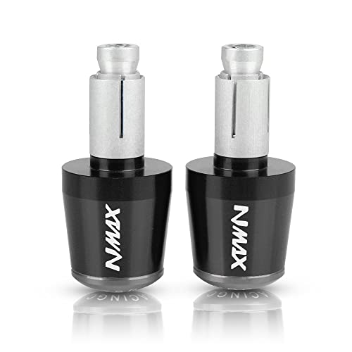 Für Yama&ha NMAX155 NMAX 155 N-MAX 125 Motorradgriffe Lenkergriffenden Stecker Abdeckkappe Ausgewogene CNC Aluminium Griffteile(G) von XZGFZHY