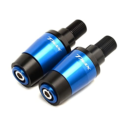 Für Yama&ha T-MAX TMAX500 TMAX530 SX DX TMAX560 2008-2020 TMAX Motorradgriffe Lenkergriffenden Abdeckkappe Ausgewogene Stecker Griffteile(Blau) von XZGFZHY