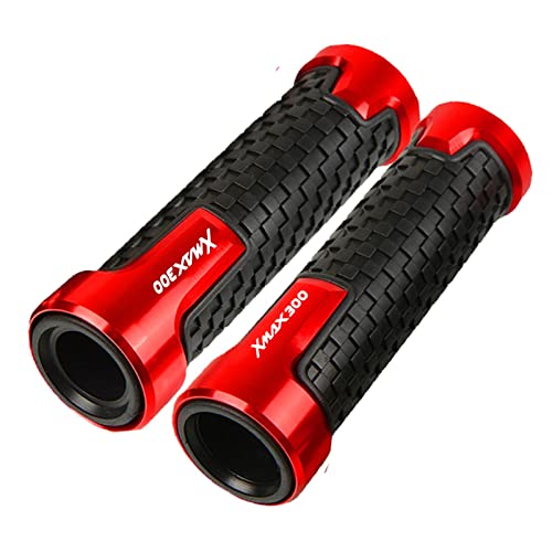 Für Yama&ha XMAX300 Alle Jahre XMAX 300 2017 2018-2021 7/8 '' 22 Mm Motorrad-Handgriffe Lenker Anti-Rutsch-Lenker Handgriffenden Stecker Griffteile(7) von XZGFZHY