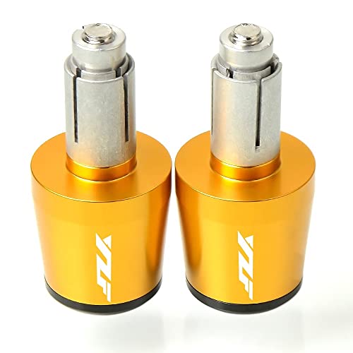 Für Yama&ha YZF R1 R6 YZFR6 R125 YZFR15 R25 R3 Motorradgriffe Lenker Griffenden Stecker Abdeckkappe Ausgewogene CNC Aluminium Griffteile(Gold) von XZGFZHY
